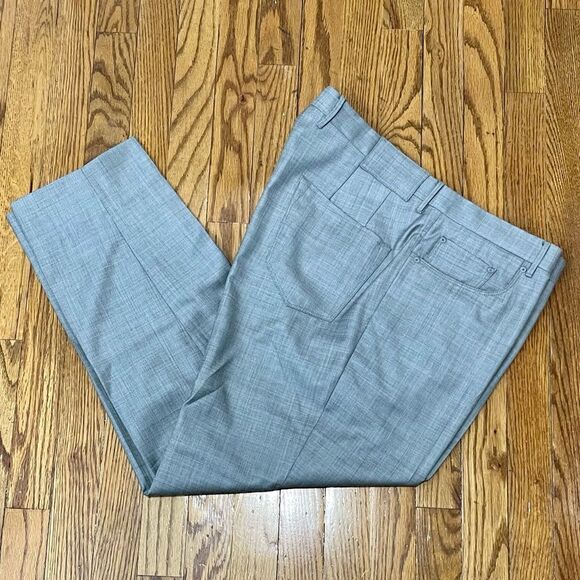PT01 Gray 5 Pocket Virgin Wool Pants. Super 100’s Fabric. Size 38. Short Inseam. - Picture 1 of 8